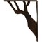 Ekena Millwork Damon Wrought Iron Bracket, (Triple center brace), Antiqued Bronze 2"W x 10"D x 12"H BKTM02X10X12TDAABZ - alternate 6